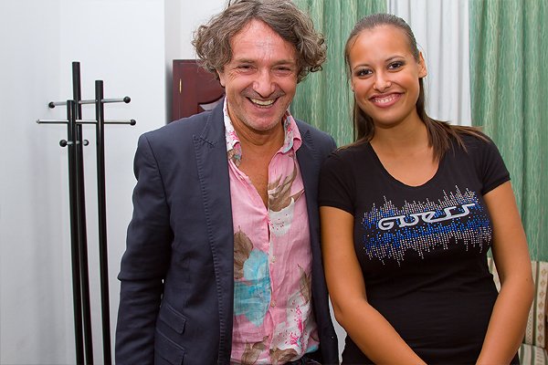 Zapeljiva latino diva Nuša Basle navdušila Gorana Bregovića