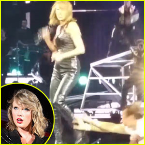 Ojoj! Taylor Swift zgrabil ponoreli oboževalec