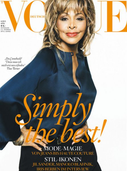 Najstarejša Vogue lepotica: Tina Turner krasi naslovnico modnega časopisa