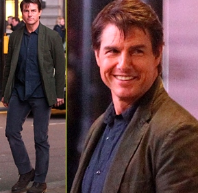 Video! Tom Cruise skoraj obležal pod avtobusom!