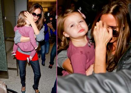FOTO Lahko verjamete kako velika punca je že Harper Beckham?!