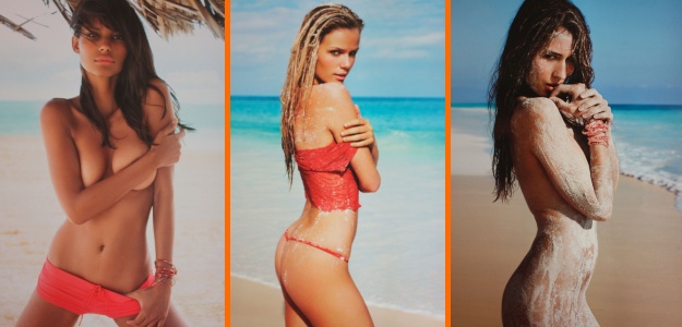 FOTO Bolje vroče kot Pirellijev koledar: Gole lepotice na plaži