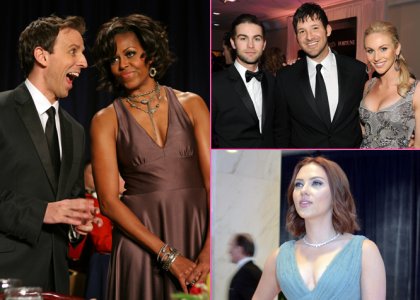 FOTO Barack in Michelle Obama zvezdnike razvajala s koktejl zabavo
