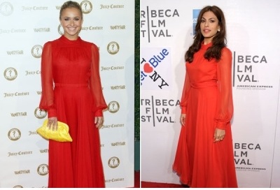 FASHION WAR: Hayden Panetierre in Eva Mendes