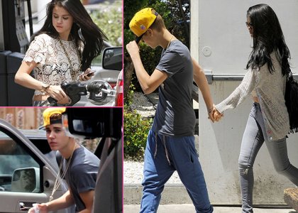 Foto: Justin Bieber in Selena Gomez: Skupaj na kosilu!