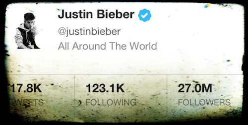 Bravo! Justin Bieber: Na Twitterju 27 milijonov Belieberjev!