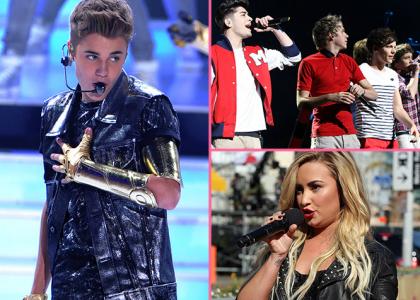 Vroče! Justin Bieber najbolj uspešen, One Direction takoj za njim!