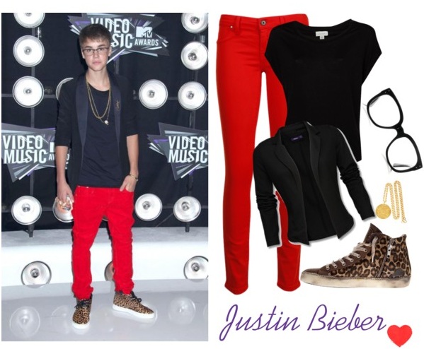 Obleci se kot Justin Bieber