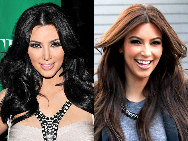 Hairstyle war: Kim Kardashian
