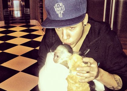 Justin Bieber: Odrekel se je svoji opici!