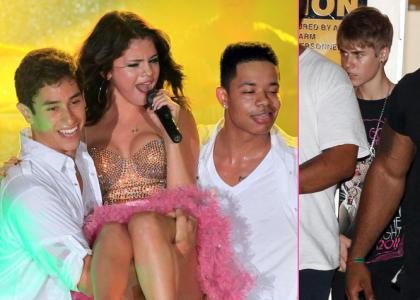FOTO: Seleni Gomez se je na otvoritvi turneje pridružil še Justin!