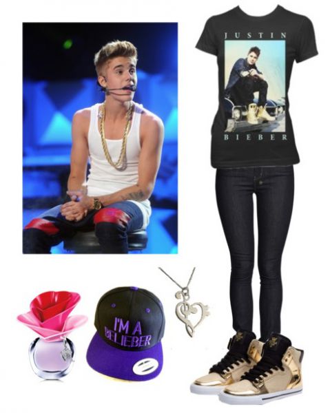 Obleci se kot Justin Bieber