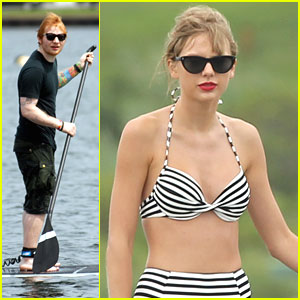 Foto: Taylor Swift in Ed Sheeran: Sedaj se skupaj tudi že namakata!