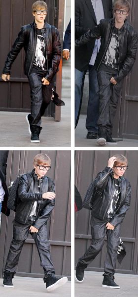 FOTO: Justin Bieber: Držal se je za mednožje!
