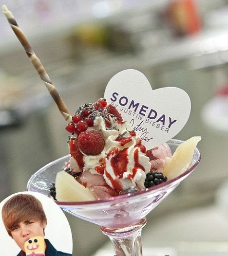 Justin Bieber: Ima celo svoj sladoled!