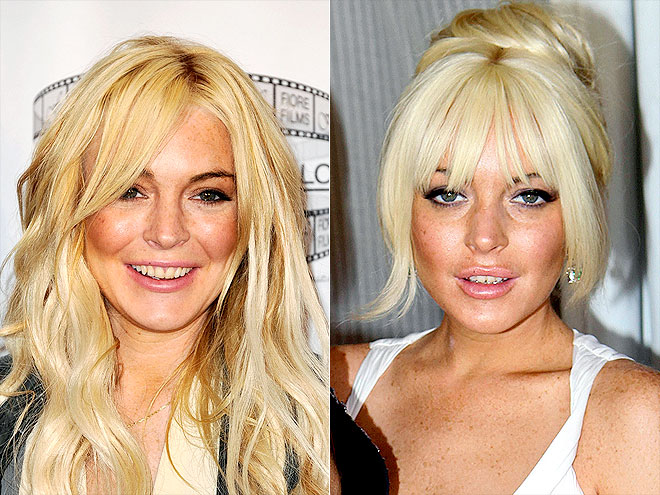 Hairstyle war: Lindsay Lohan