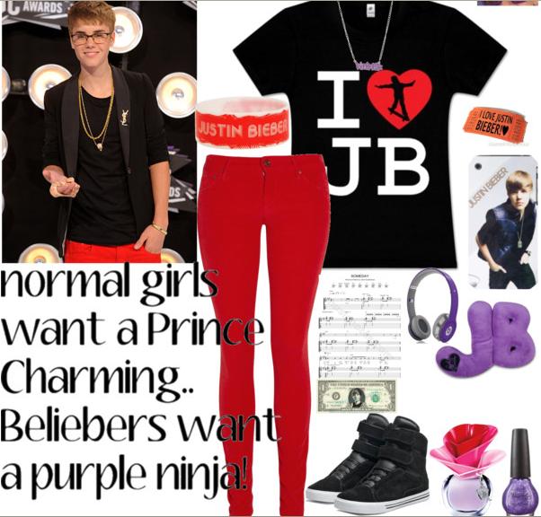 Obleci se kot Justin Bieber