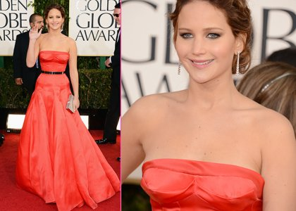 Vroče! Jennifer Lawrence slavila tudi na Zlatih globusih!