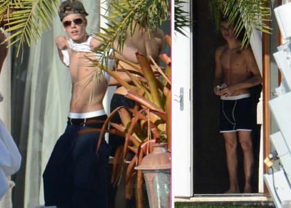 HOT! Justin Bieber: Paparacem se je nastavil v samo spodnjem perilu!