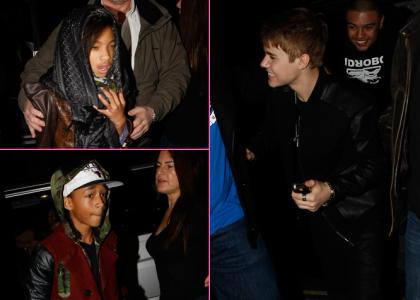 FOTO: Justin Bieber: S slavno družino Smith na večerjo