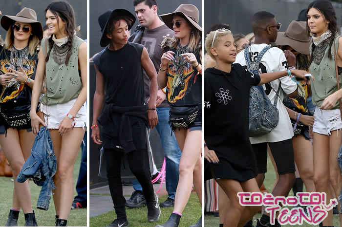 Coachella 2014: Kendall in Kylie tokrat z Jadenom in Willow Smiht!