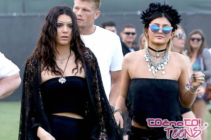 Coachella 2014: Sestri Kendall tokrat v črnini!