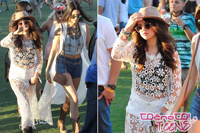 Coachella 2014: Selena v družbi Kendall in Kylie!