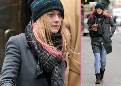 Foto: Dakota Fanning: Po novem z roza prameni!