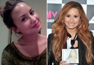 Foto: Demi Lovato tudi brez ličil lepotička!