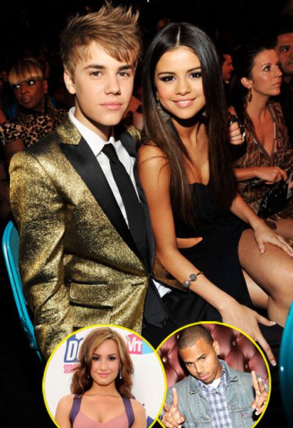 Selena in Justin sta si privoščila dvojni zmenek z Demi Lovato in Chrisom Brownom!