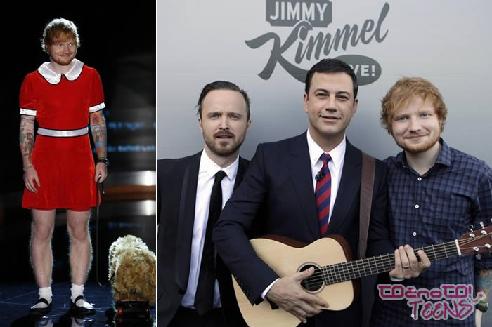 VIDEO! Kaj počne Ed SHeeran v rdeči oblekici?!