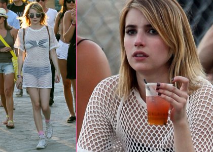 Foto: Emma Roberts: Na Coachelli kar v kopalkah!