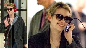 FOTO: Emma Roberts: Njene slušalke je nemogoče spregledati