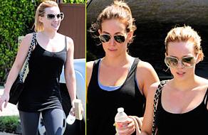 Hilary Duff: Je k telovadbi prisilila še sestro?