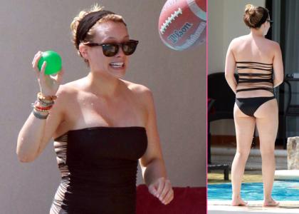 FOTO: Hilary Duff: Le kakšne kopalke je navlekla nase?!