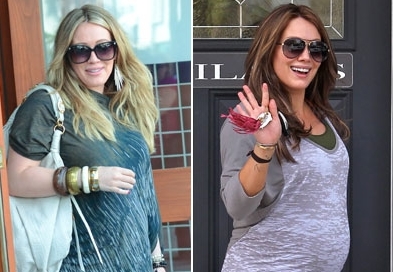 Foto: Hilary Duff pokazala vse večji trebušček in temnejšo barvo las!