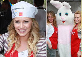 FOTO: Hilary Duff se je ob veliki noči prelevila v dobrodelnico