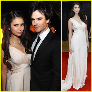 FOTO: Ian Somerhalder in Nina Dobrev: V objemu na rdeči preprogi!