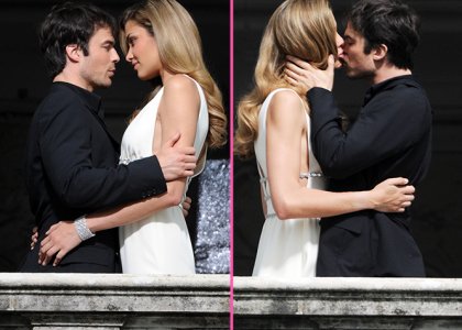 Foto! Ian Somerhalder: Ujet med poljubljanjem s seksi blondinko!