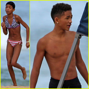 Foto: Jaden in Willow Smith: Z mamo na plaži!