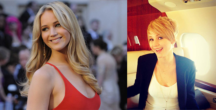 HAIRSTYLE WAR: Jennifer Lawrence