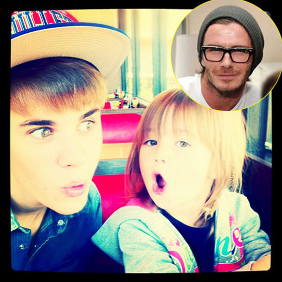 Justin Bieber: David Beckham ga je pohvalil, da je super z otroci!