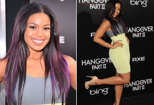MODNI PLUS za Jordin Sparks in njene vijolične pramene