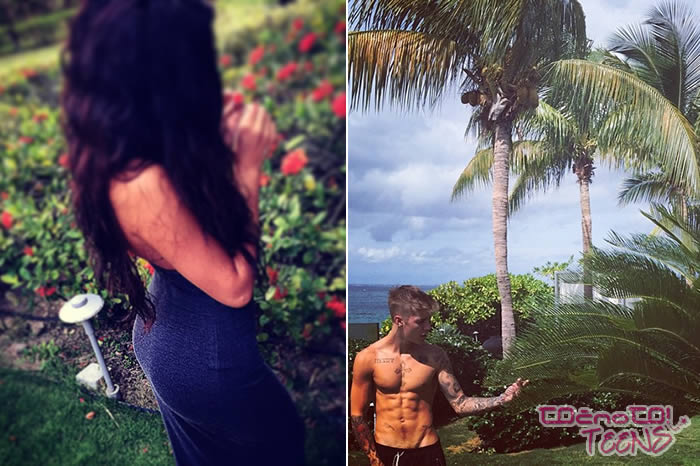 VROČE! Justin in Selena skupaj na Karibih!