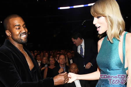 ŠKANDAL! Kanye in Taylor sta si spet v laseh!