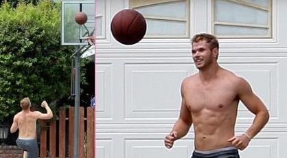 Kellan Lutz: Razkazoval se je med igranjem košarke!