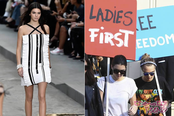 Kendall z modne brvi odšla s protestom!