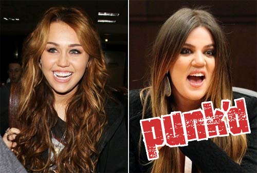 Smešno! Miley Cyrus: Poglej si, kako si je privoščila Khloe Kardashian!