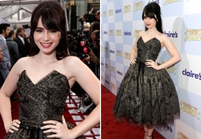 MODNI PLUS za Lily Collins na premieri njenega filma!