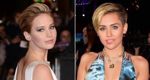 Jennifer Lawrence: Premagala je Miley Cyrus!
